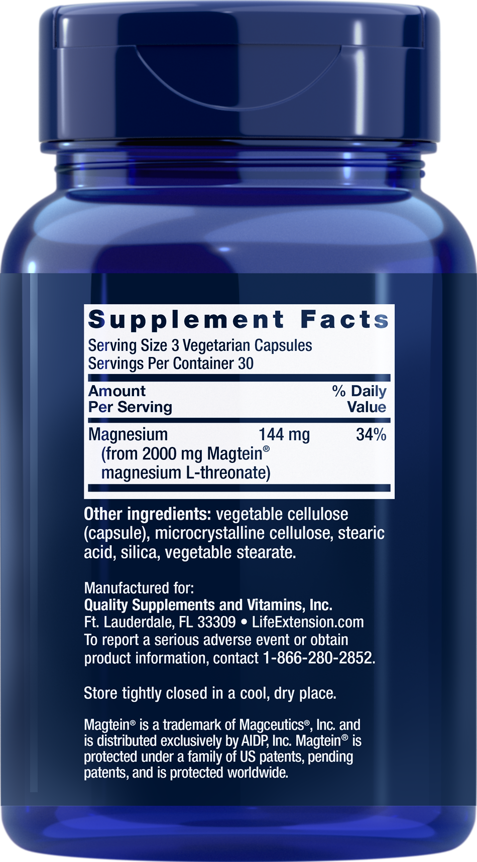 Neuro-Mag® Magnesium L-Threonate, 90 caps